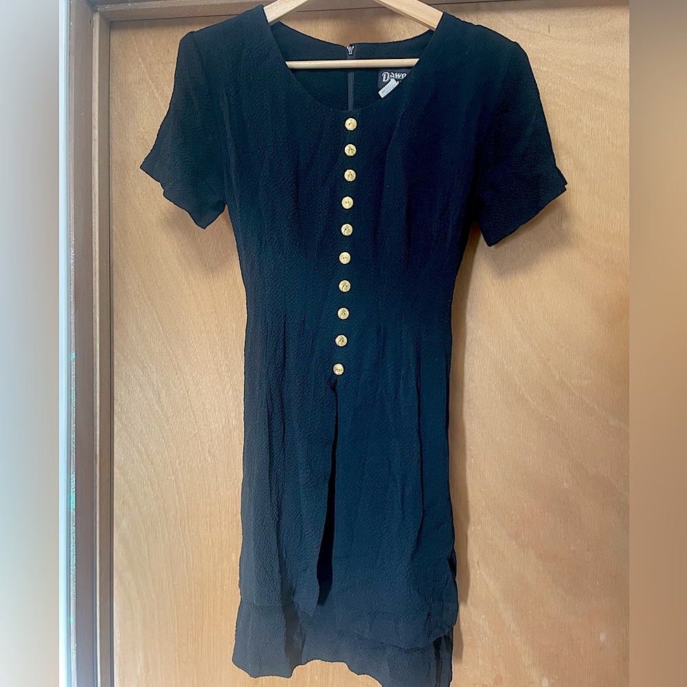 90’s Vintage Mini Dress with Gold Buttons